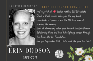 Erin Dodson memorial description of memorial game