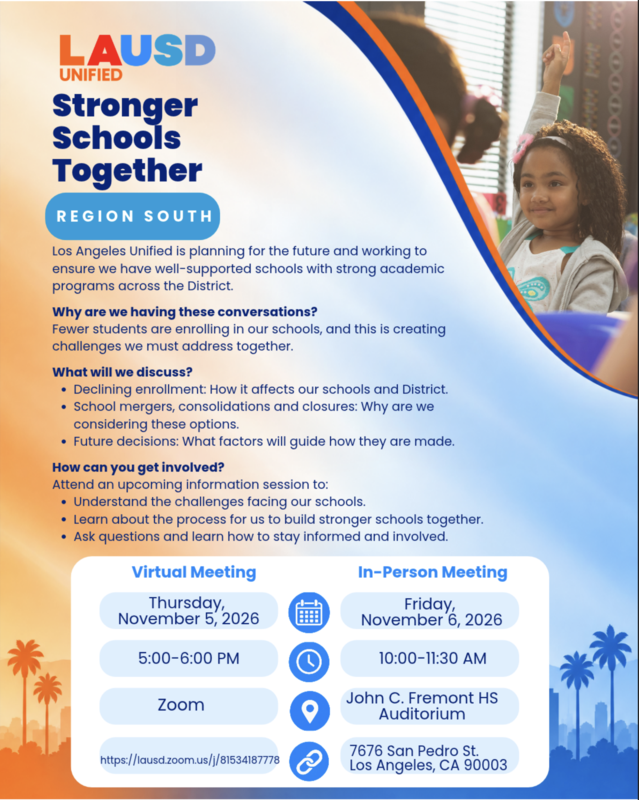 Stronger school together meetings