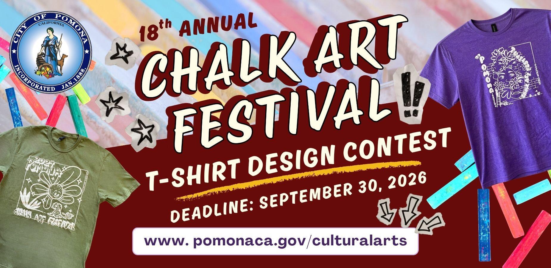 Chalk Art Festival - shuffle banner for homepage of website