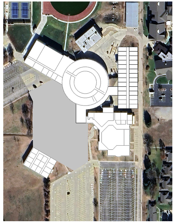 a high level, arial overview of what the MHS site could look like