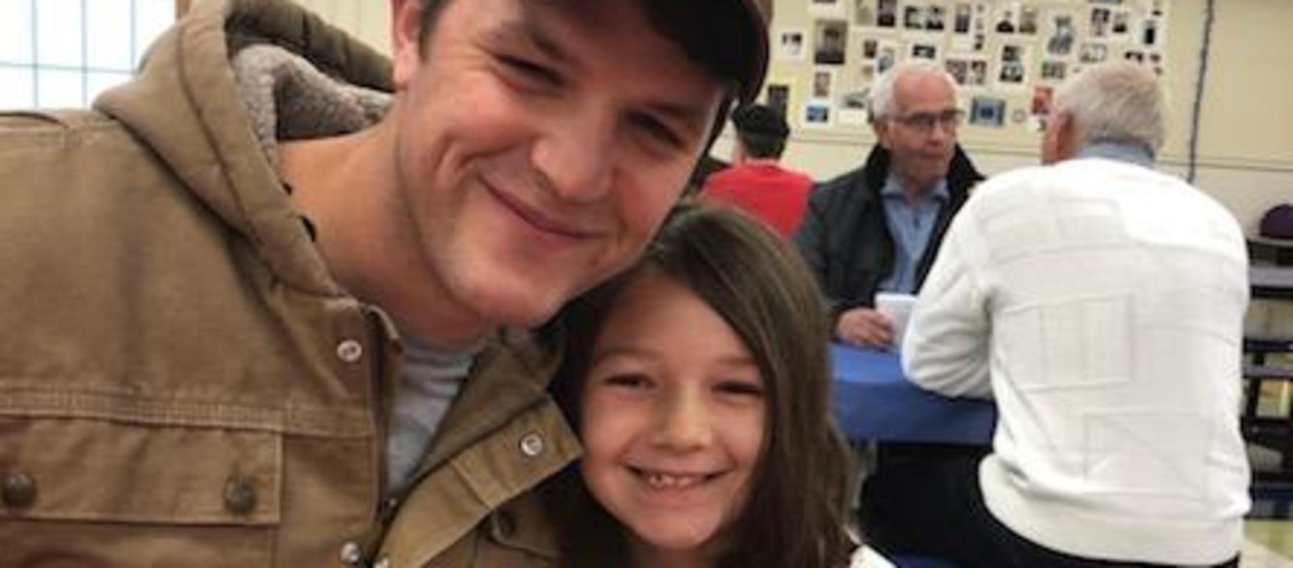 Veteran with student