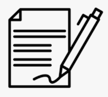 cartoon pen signing a paper