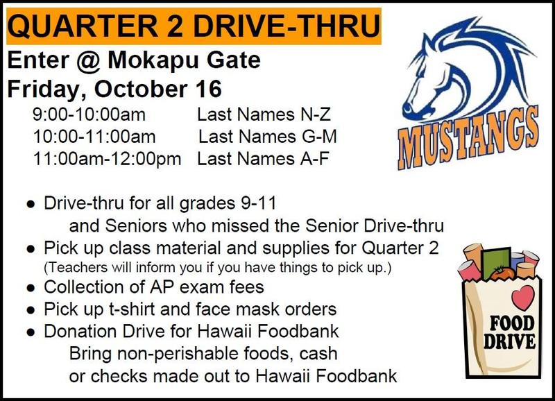 Quarter 2 Drive-thru--Friday, October 16 Featured Photo