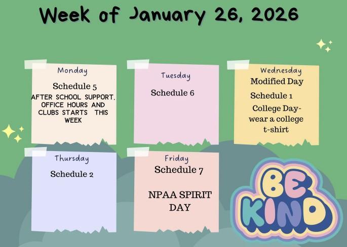 Agenda for this week