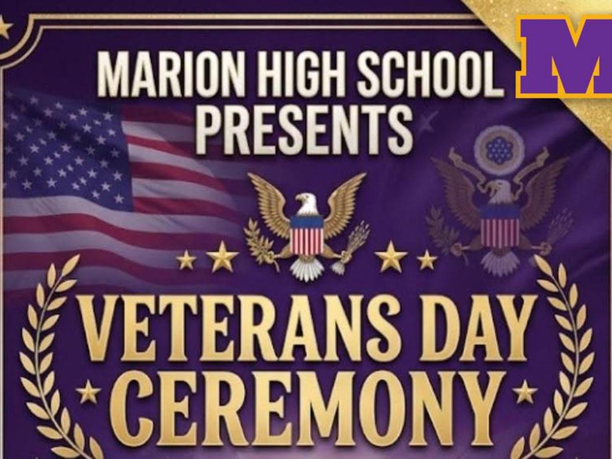 promo graphic - MHS Veterans Day ceremony