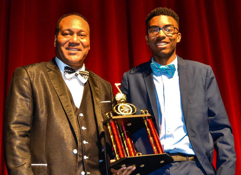 Mr. Moore with Maurice Smith, Outstanding Music Winner