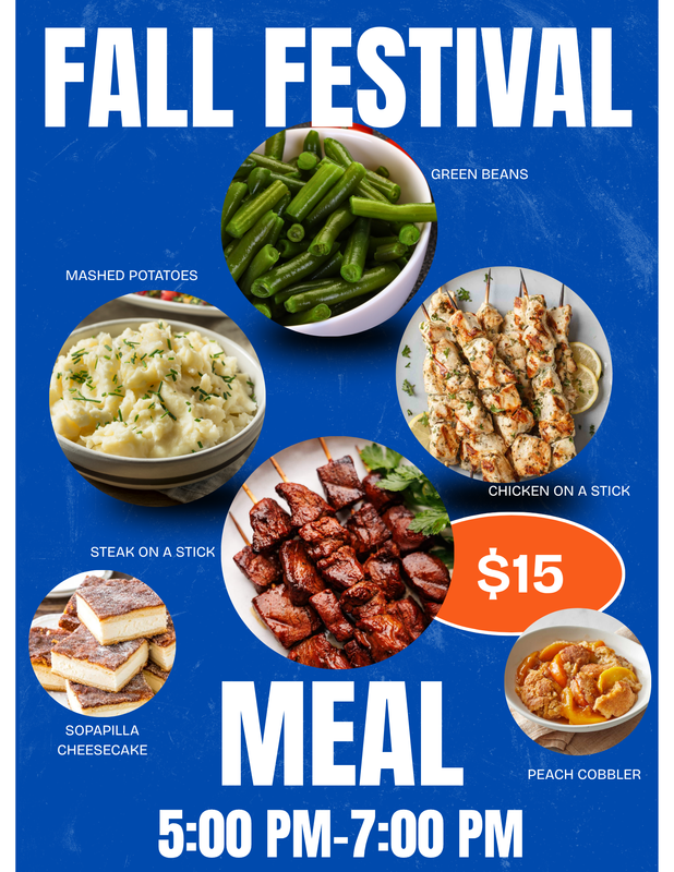 Fall Festival Meal Menu