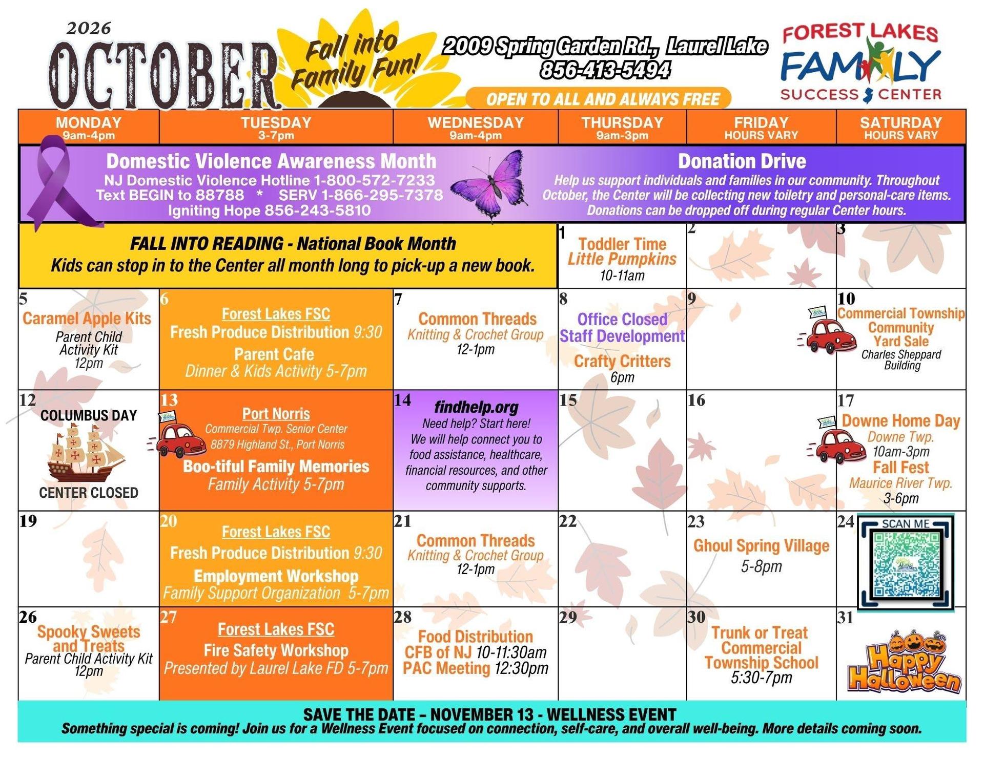 October Calendar