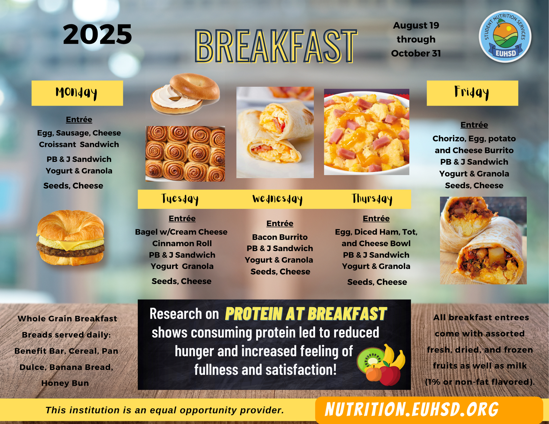 Breakfast Menu