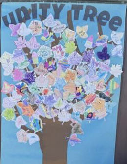 unity day tree by students