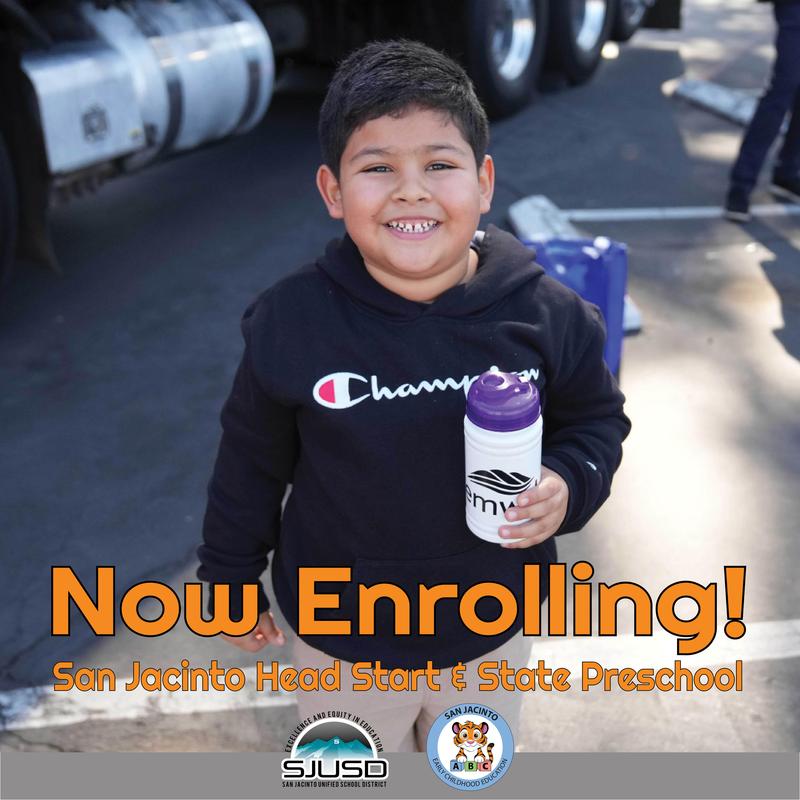 Preschool Student with Now Enrolling notification