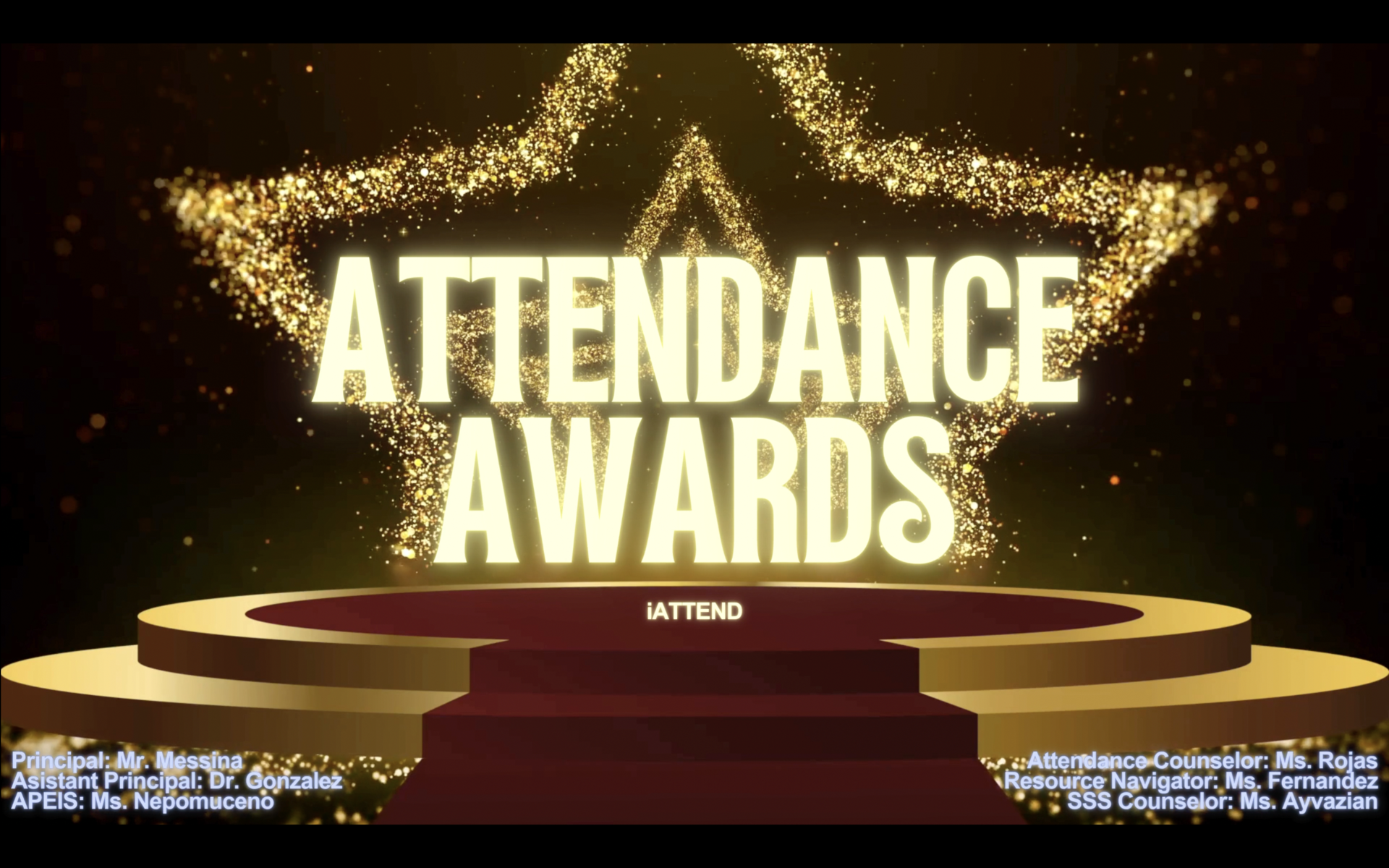 June 2025 Attendance Awards