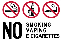 no smoking vaping e-cigarettes
