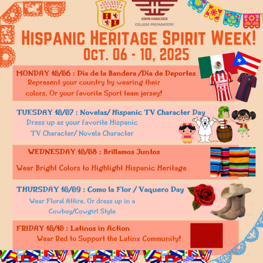 SHS Hispanic Heritage Month Spirit Week