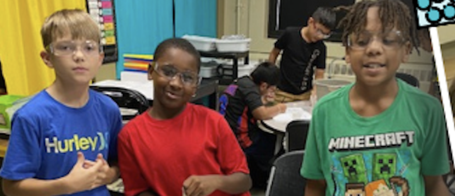 PMS students in science class