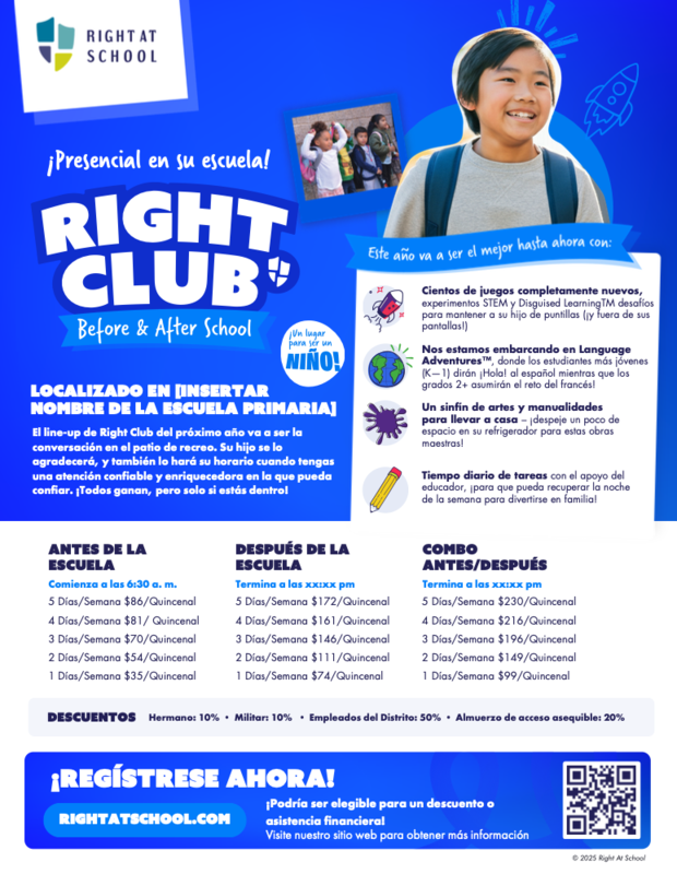 Right at School info