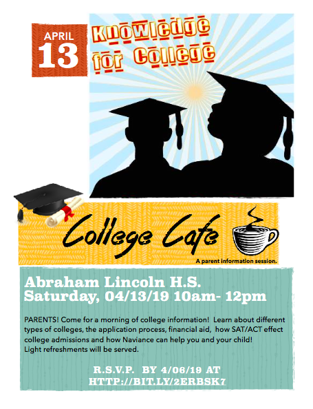 The College Cafe- April 13th, 2019 10am-12pm Featured Photo