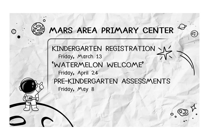 A crinkled paper background with drawings of planets and an astronaut