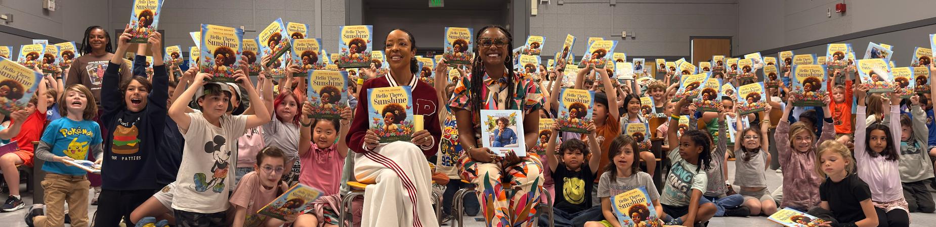 Students at Colfax Elementary meet Tabitha Brown