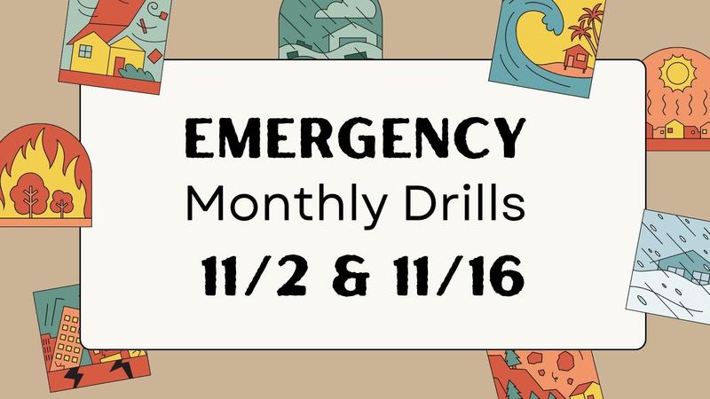 Monthly Emergency Drills