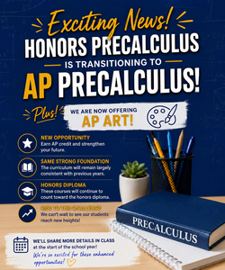 Now Offering AP Art & Precalculus!