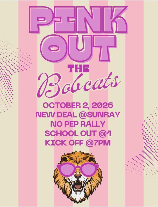 PINK OUT THE BOBCATS! Wear Pink This Friday!