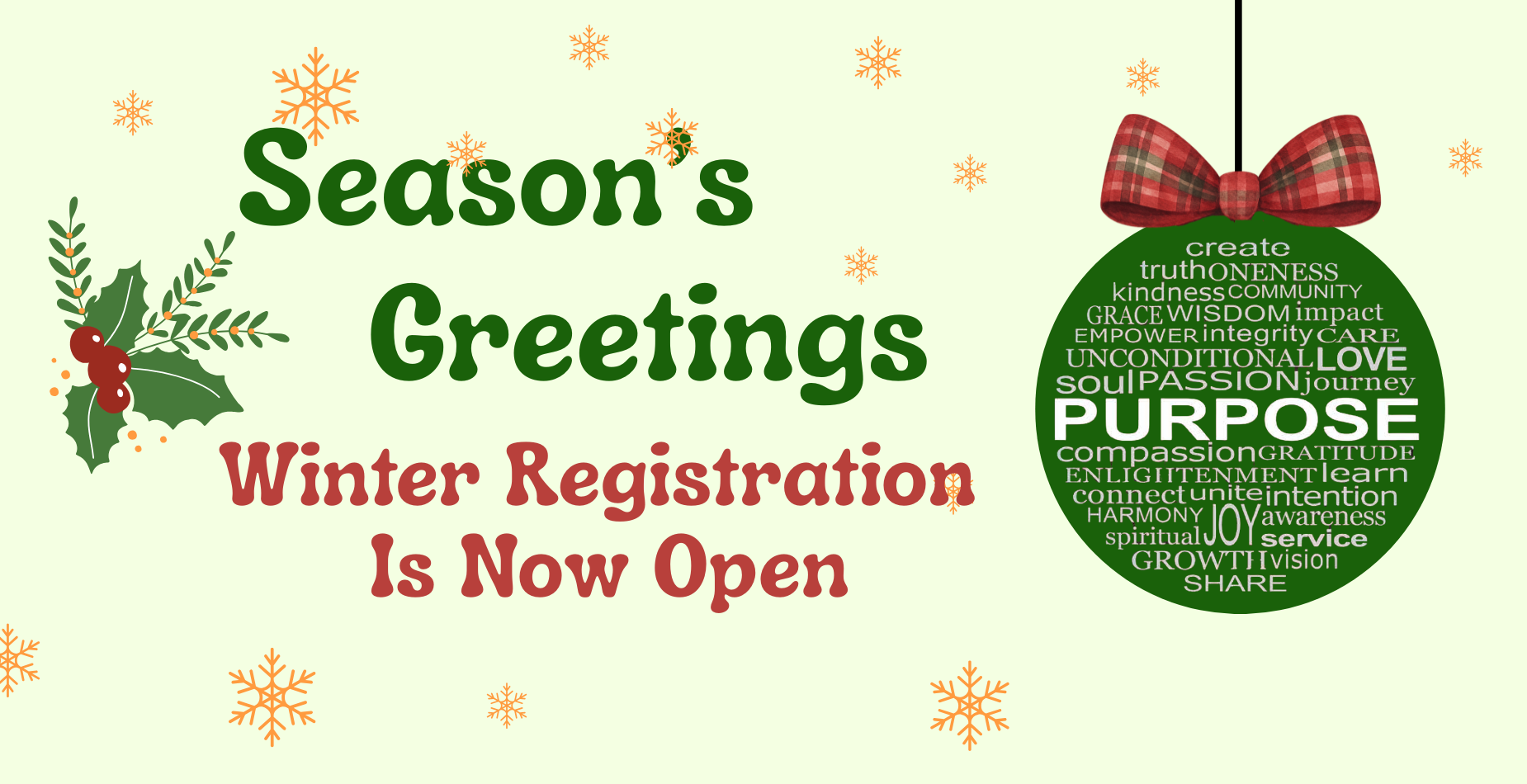 Winter Registration is now open!