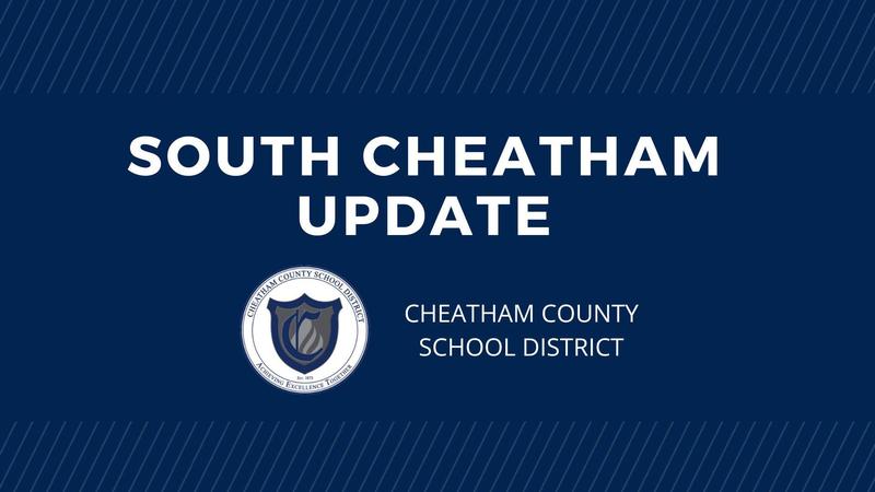 A graphic that says South Cheatham Update