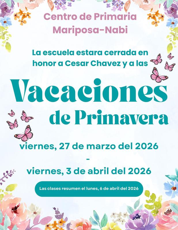 Vacaciones de Primavera