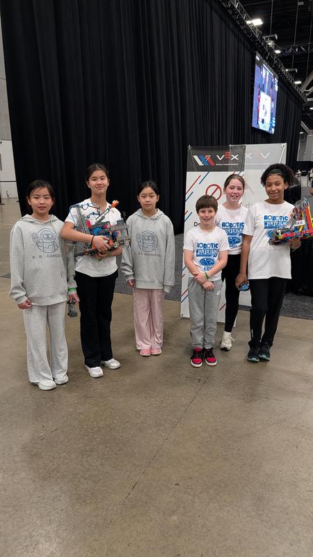 Scenes of the teams competing at the VEX Robotics world championships