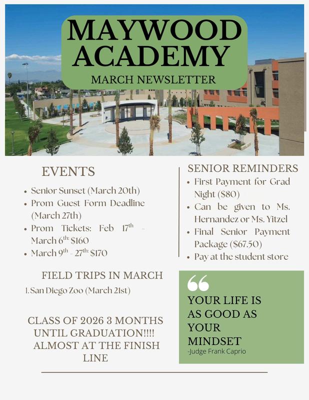 student newsletter page 1