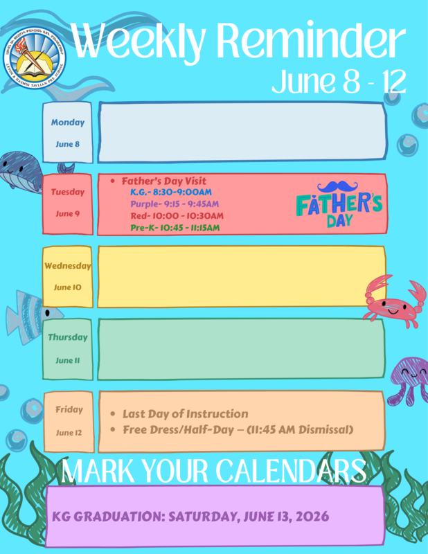 Weekly Reminder Featured Photo