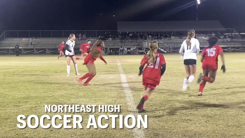 Northeast High School Girls Soccer Action