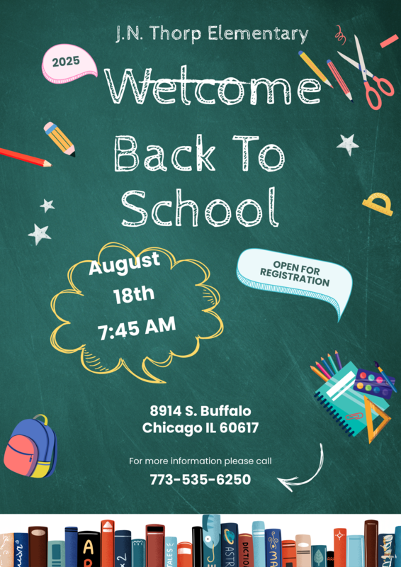 Welcome back to school flyer