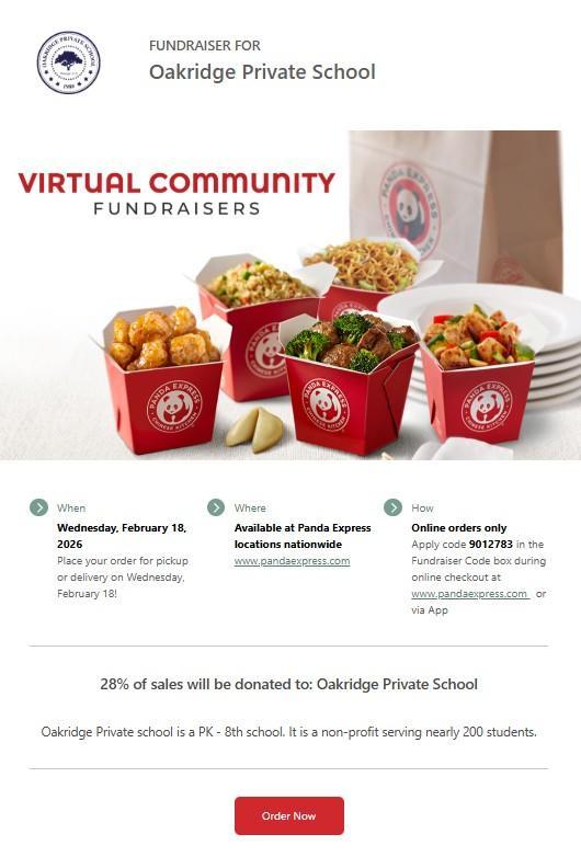 panda express fundraiser