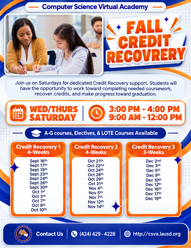 Fall Credit Recovery