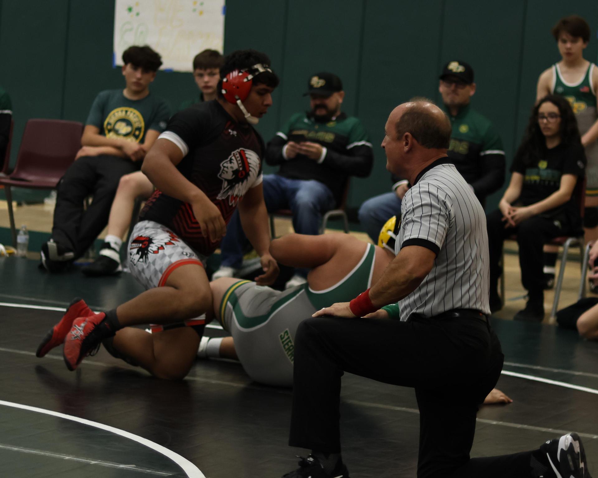 boys wrestling at liberty duals