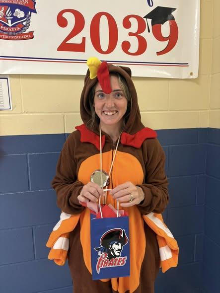 We were #unstoppable today! We even spotted a turkey!  Today, 16 teachers received Pirate swag bags with 4 of them receiving gift cards to local businesses!  We’d like to thank the faculty and staff for joining in on the fun.