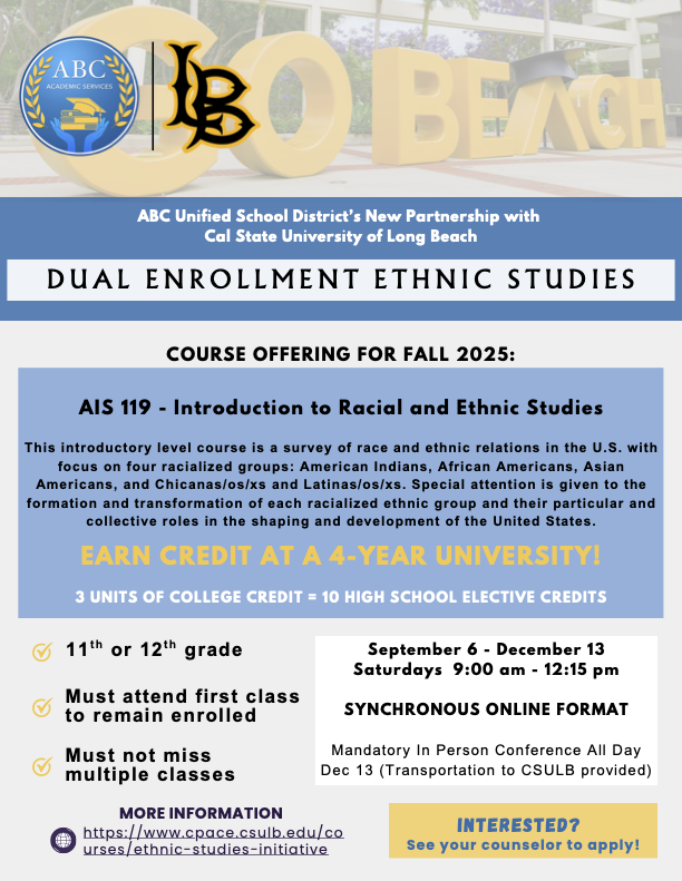 Dual Enrollment INfo on page