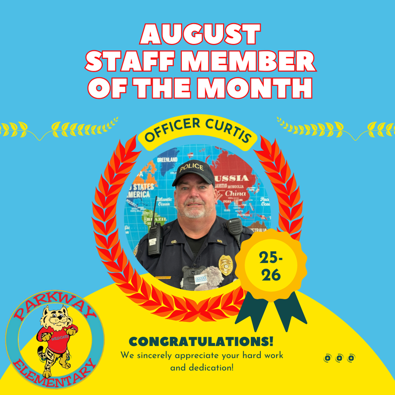Office Curtis staff member of the month