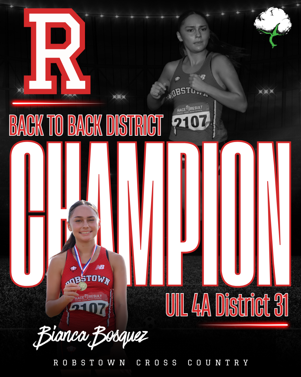 Runner celebrating championship win with banner and text details.