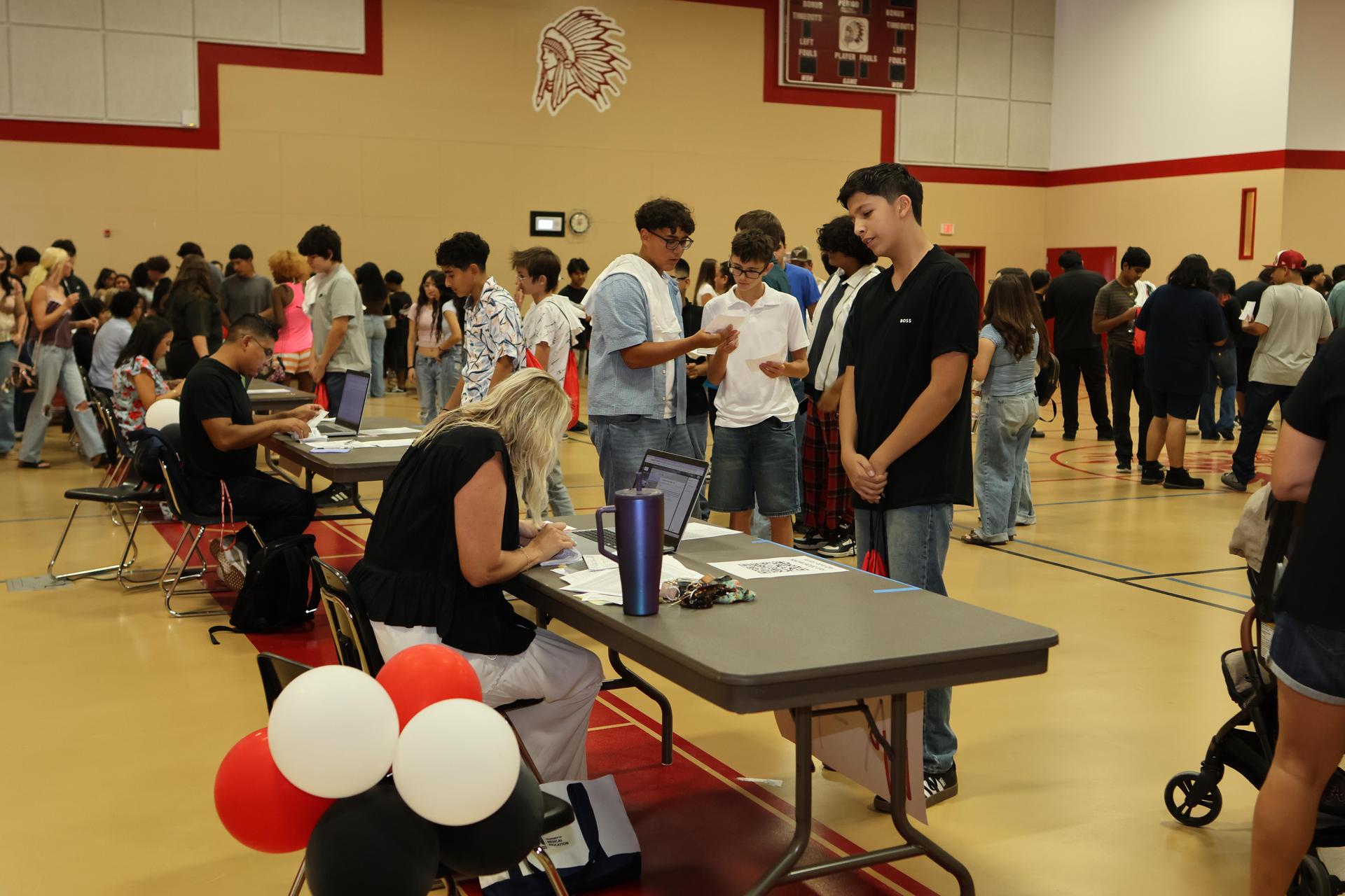 Students and staff at Tribe Turnout 47