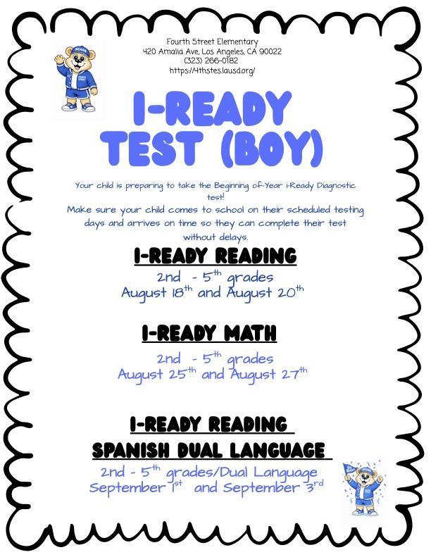 iReady Testing