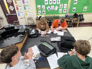 Demonstrating how rocks move through the rock cycle.