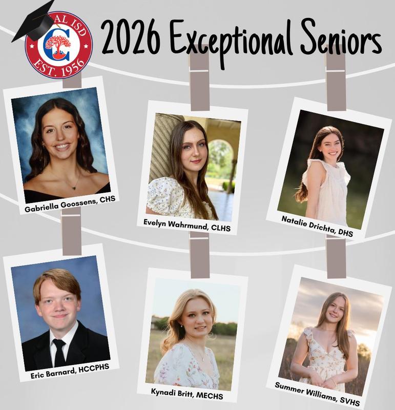 2026 Exceptional Seniors graphic with photos