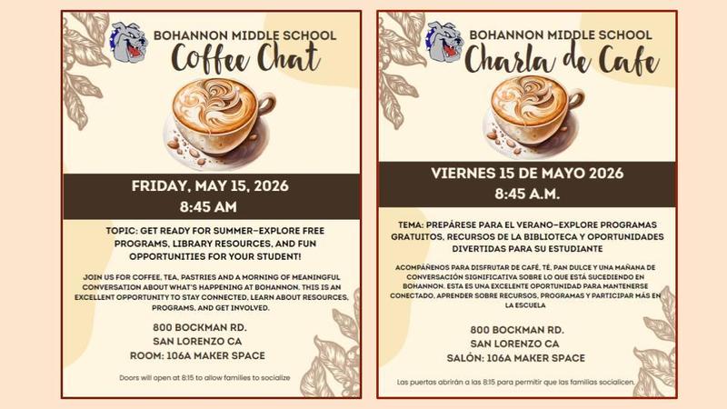 Coffee Chat - please join us! Featured Photo