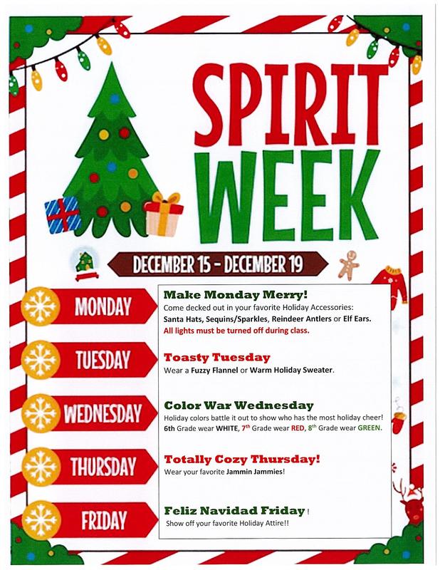 HOLIDAY SPIRIT WEEK IS COMING!!!