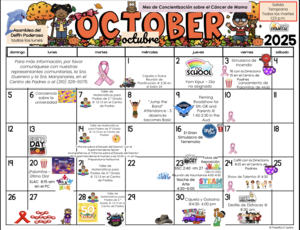 Octubre Calander