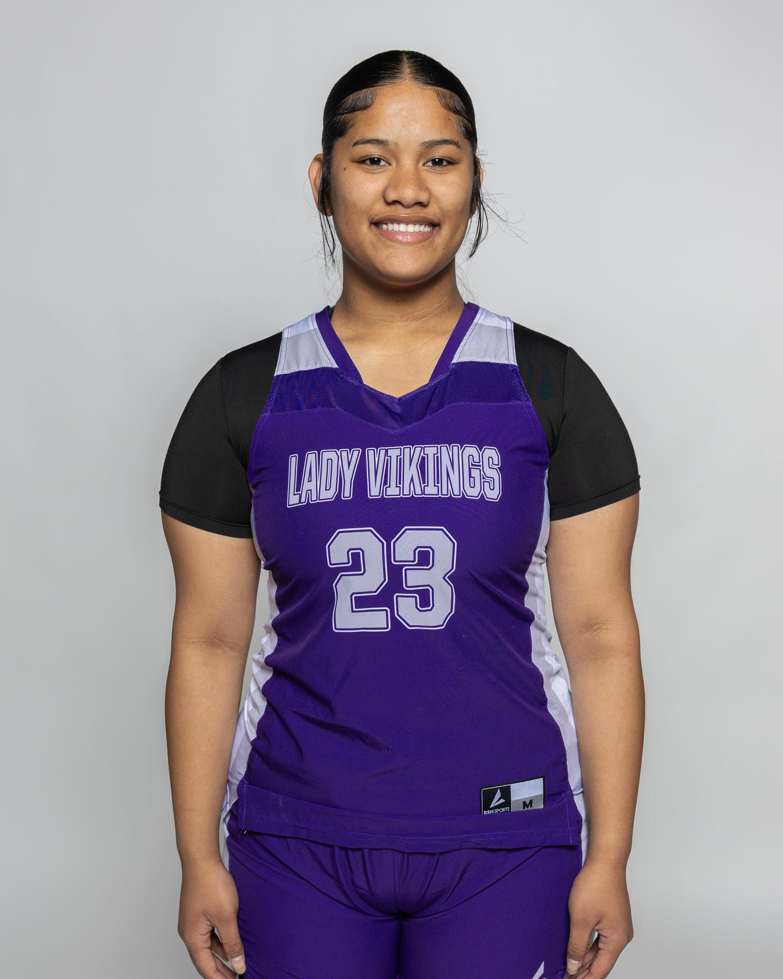 Female player number 23 posting for the roster