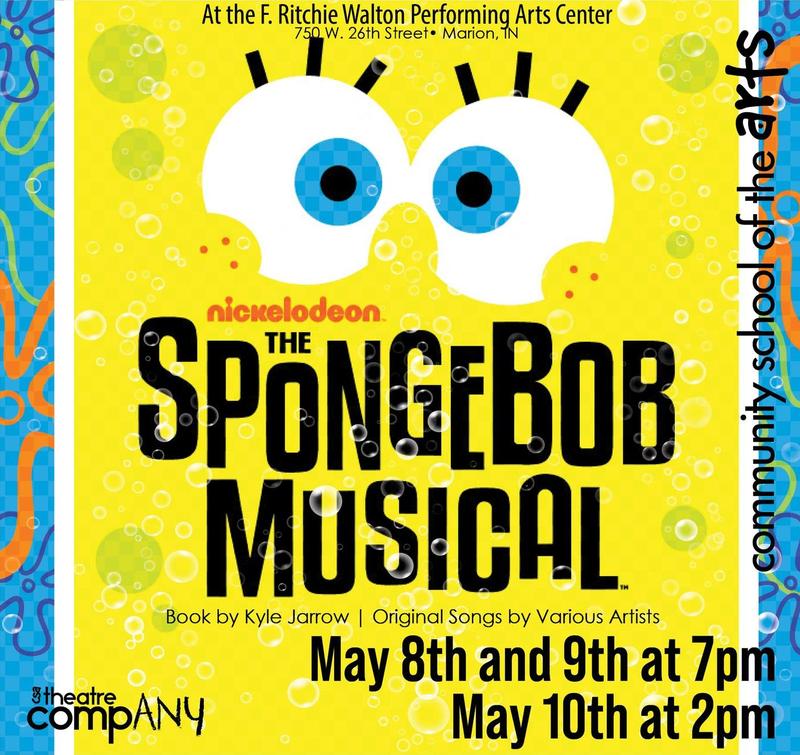 promo graphic - CSA Theatre compANY's The SpongeBob Musical - May 2026